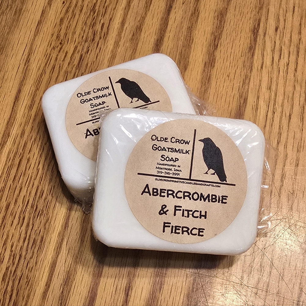 2pk. Abercrombie & Fitch Fierce goatsmilk soap